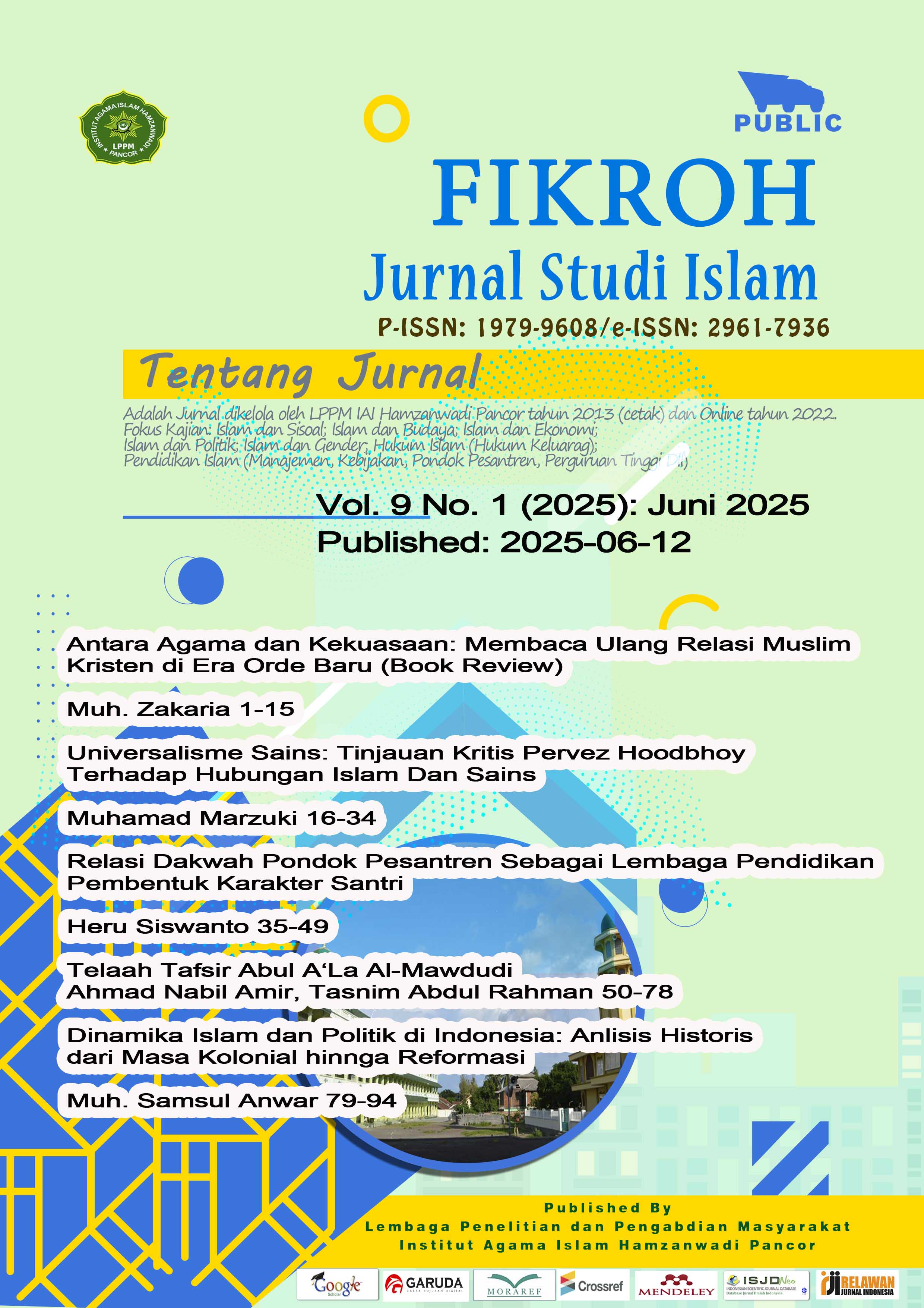 					View Vol. 9 No. 1 (2025): Juni 2025: Fikroh Jurnal Studi Islam
				